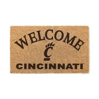 Cincinnati Bearcats 18" x 34" Welcome Coir Doomat