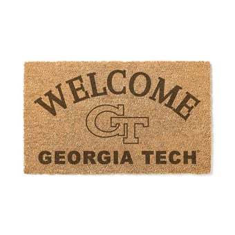 Georgia Tech Yellow Jackets 18" x 34" Welcome Coir Doomat