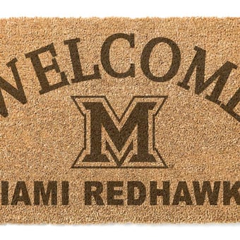 Miami University RedHawks 18" x 34" Welcome Coir Doomat