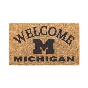 Michigan Wolverines 18" x 34" Welcome Coir Doomat