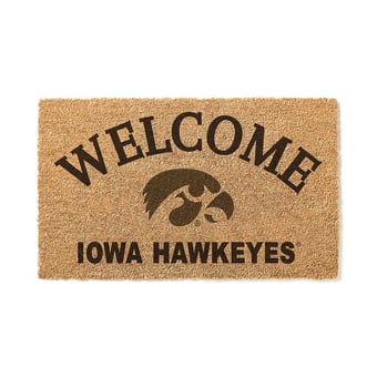 Iowa Hawkeyes 18" x 34" Welcome Coir Doomat