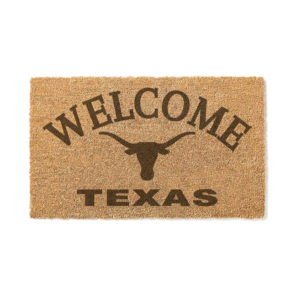 Texas Longhorns 18" x 34" Welcome Coir Doormat
