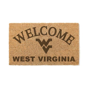 West Virginia Mountaineers 18" x 34" Welcome Coir Doomat
