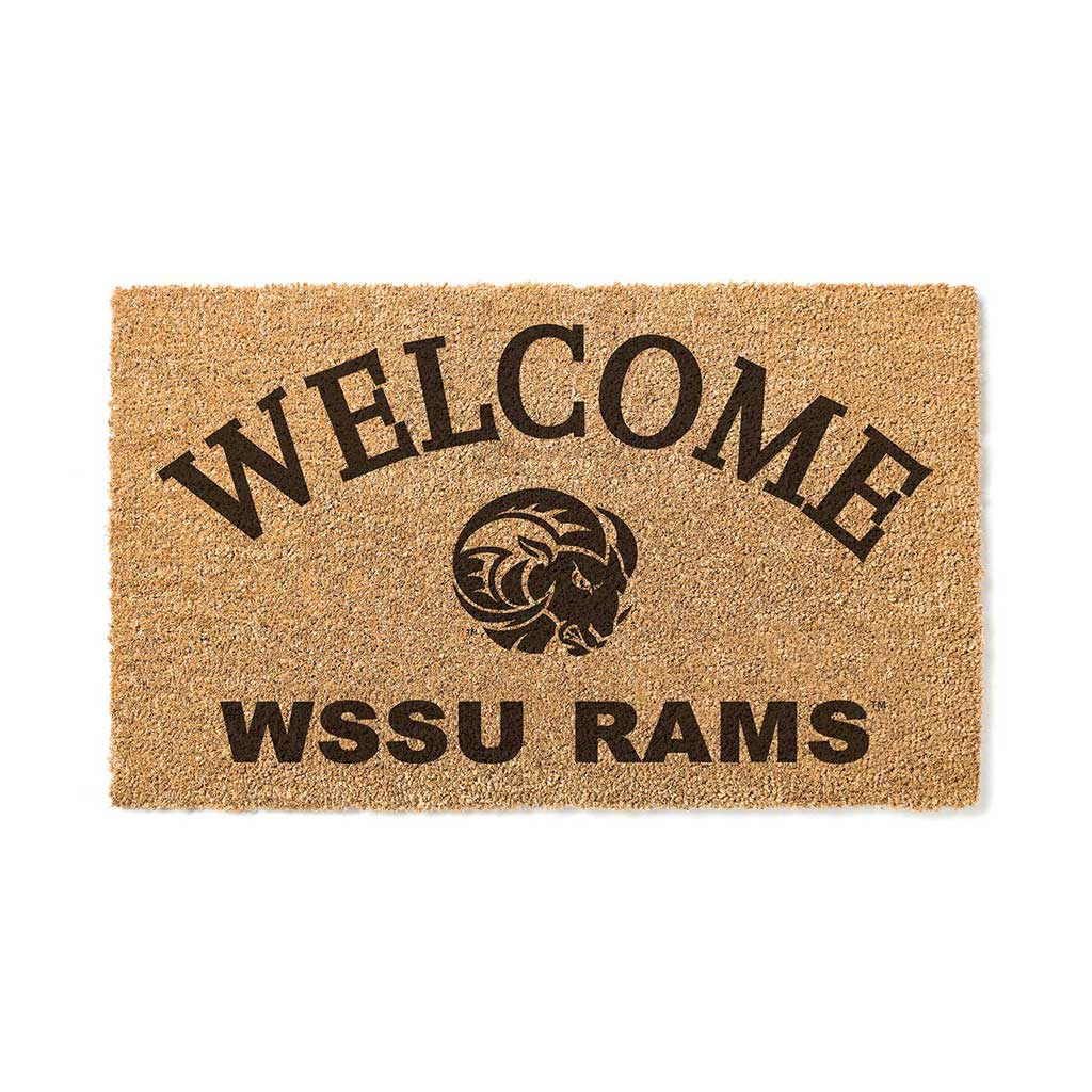 Winston-Salem State Rams 18" x 34" Welcome Coir Doomat