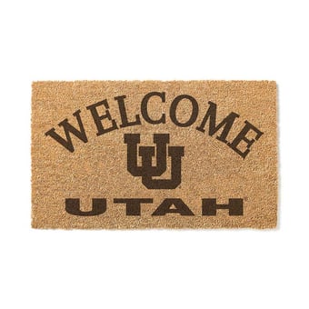 Utah Utes 18" x 34" Welcome Coir Doomat