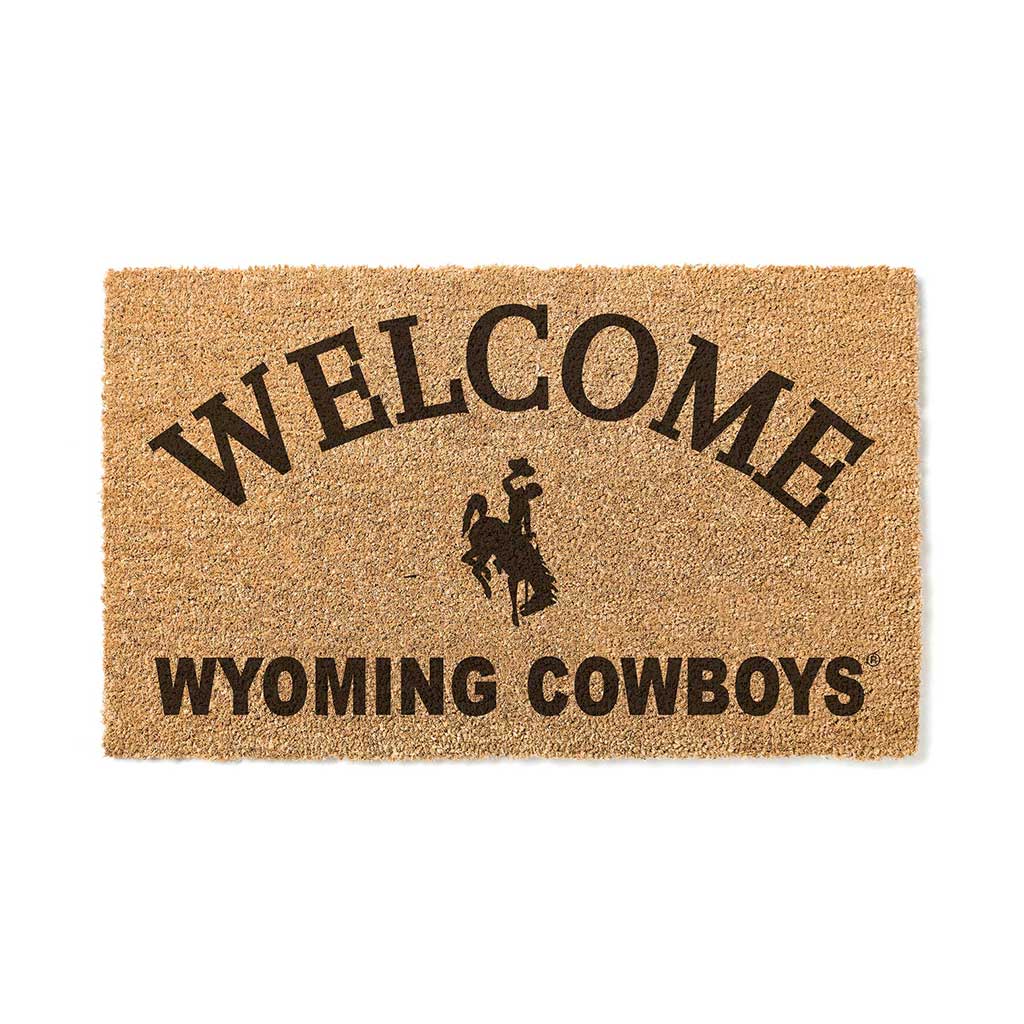 Wyoming Cowboys 18" x 34" Welcome Coir Doomat