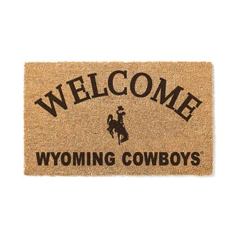 Wyoming Cowboys 18" x 34" Welcome Coir Doomat