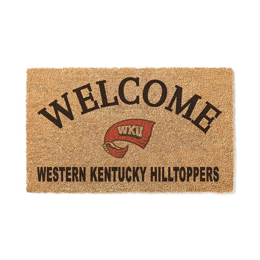 Western Kentucky Hilltoppers 18" x 34" Welcome Coir Doomat