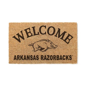 Arkansas Razorbacks 18" x 34" Welcome Coir Doomat