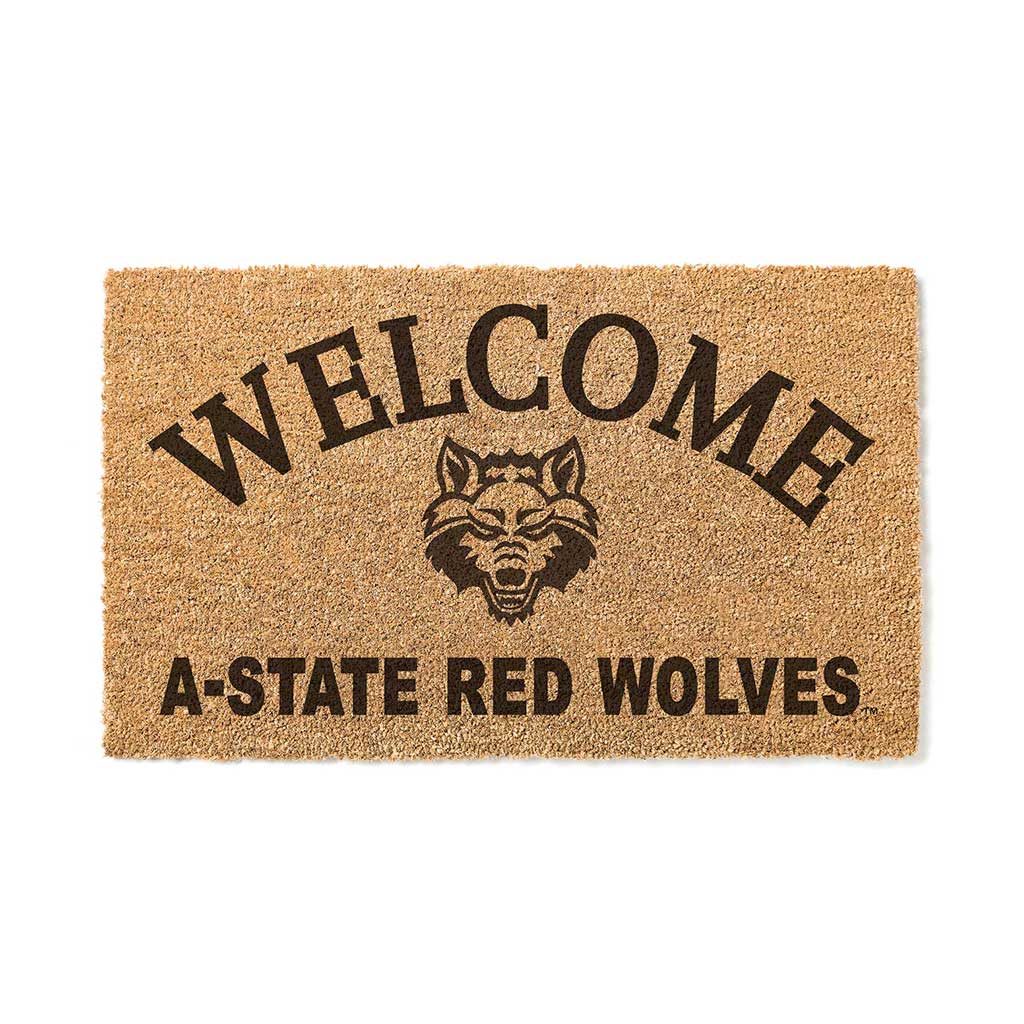 Arkansas State Red Wolves 18" x 34" Welcome Coir Doomat