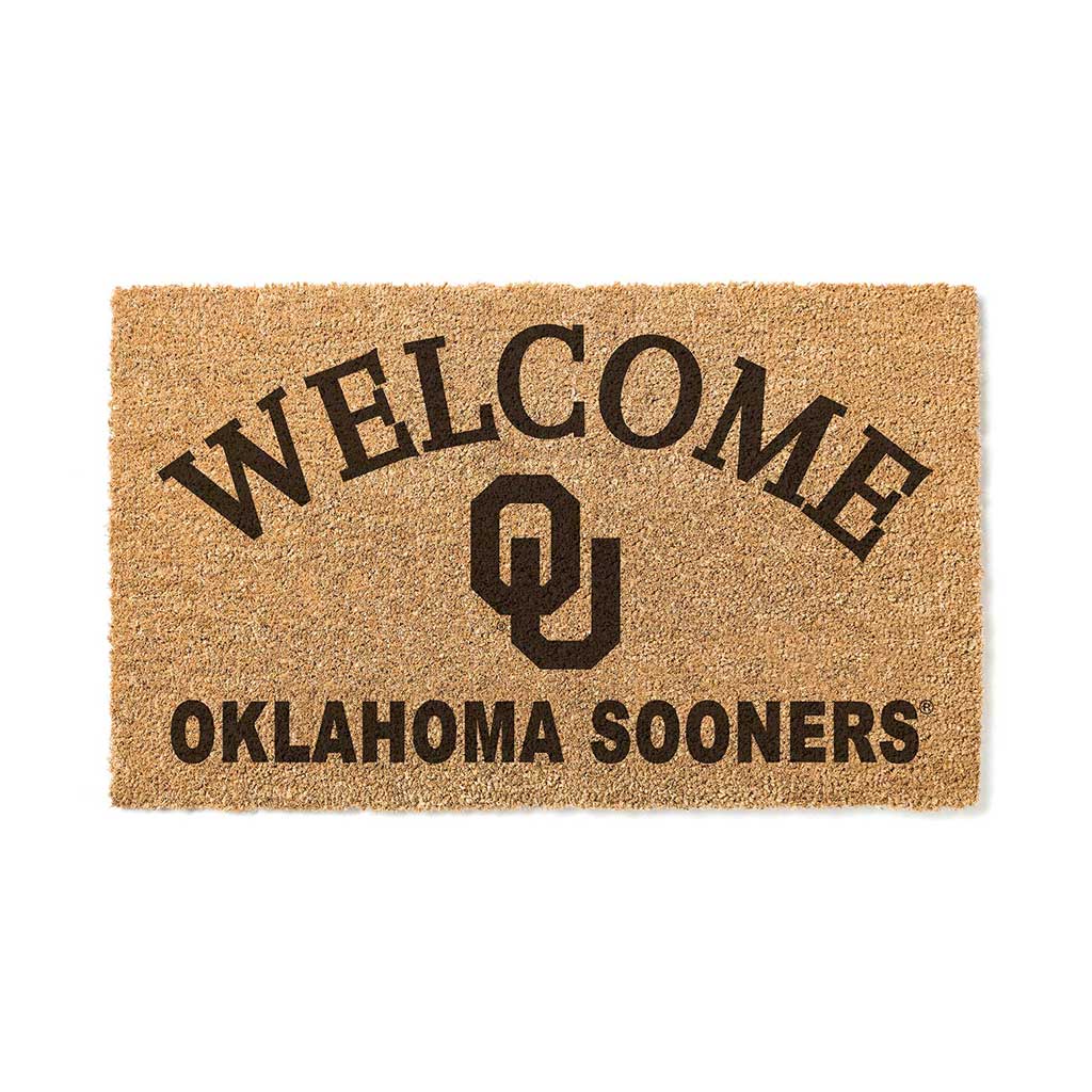 Oklahoma Sooners 18" x 34" Welcome Coir Doomat