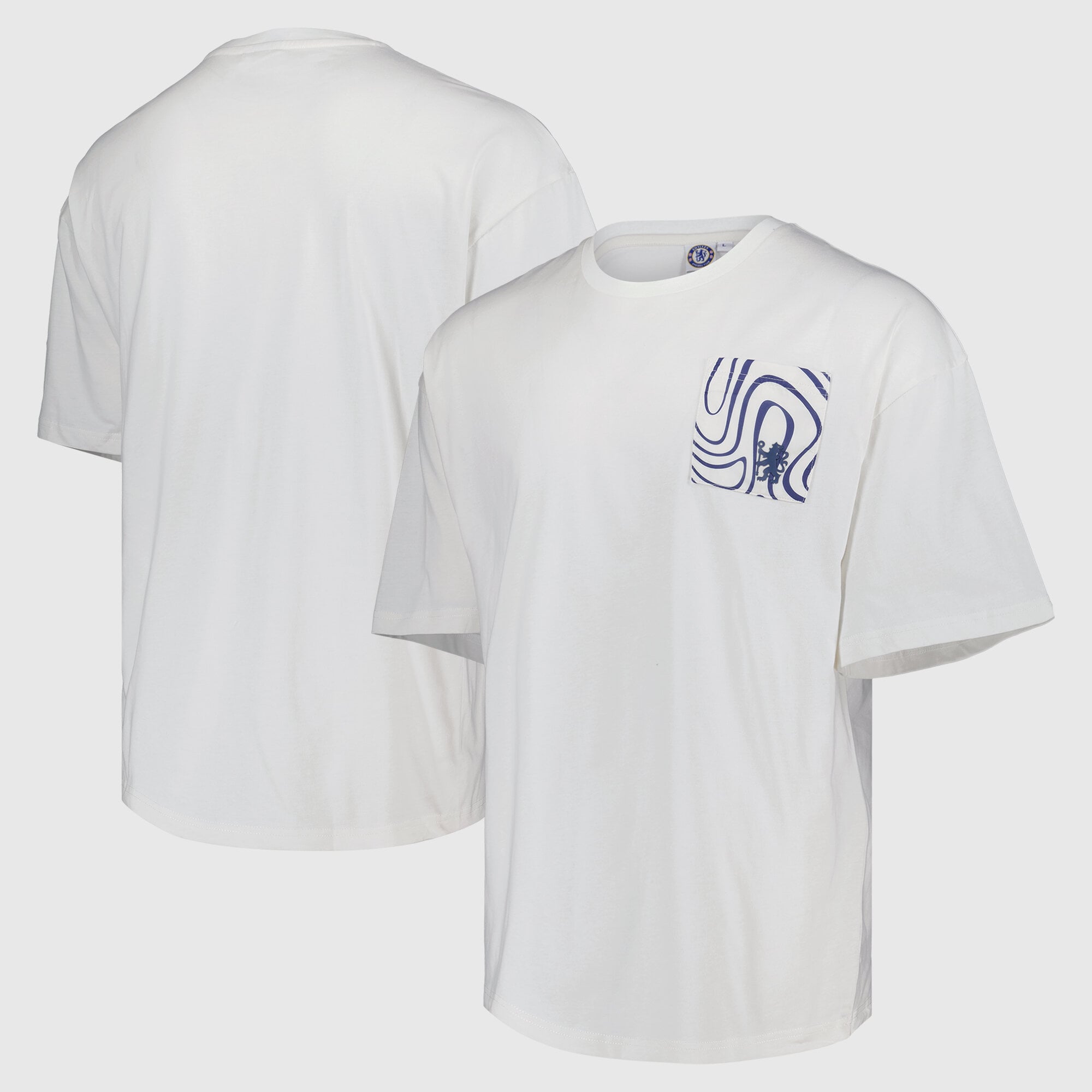 Chelsea Swirl Pocket T-Shirt - Ivory - Mens