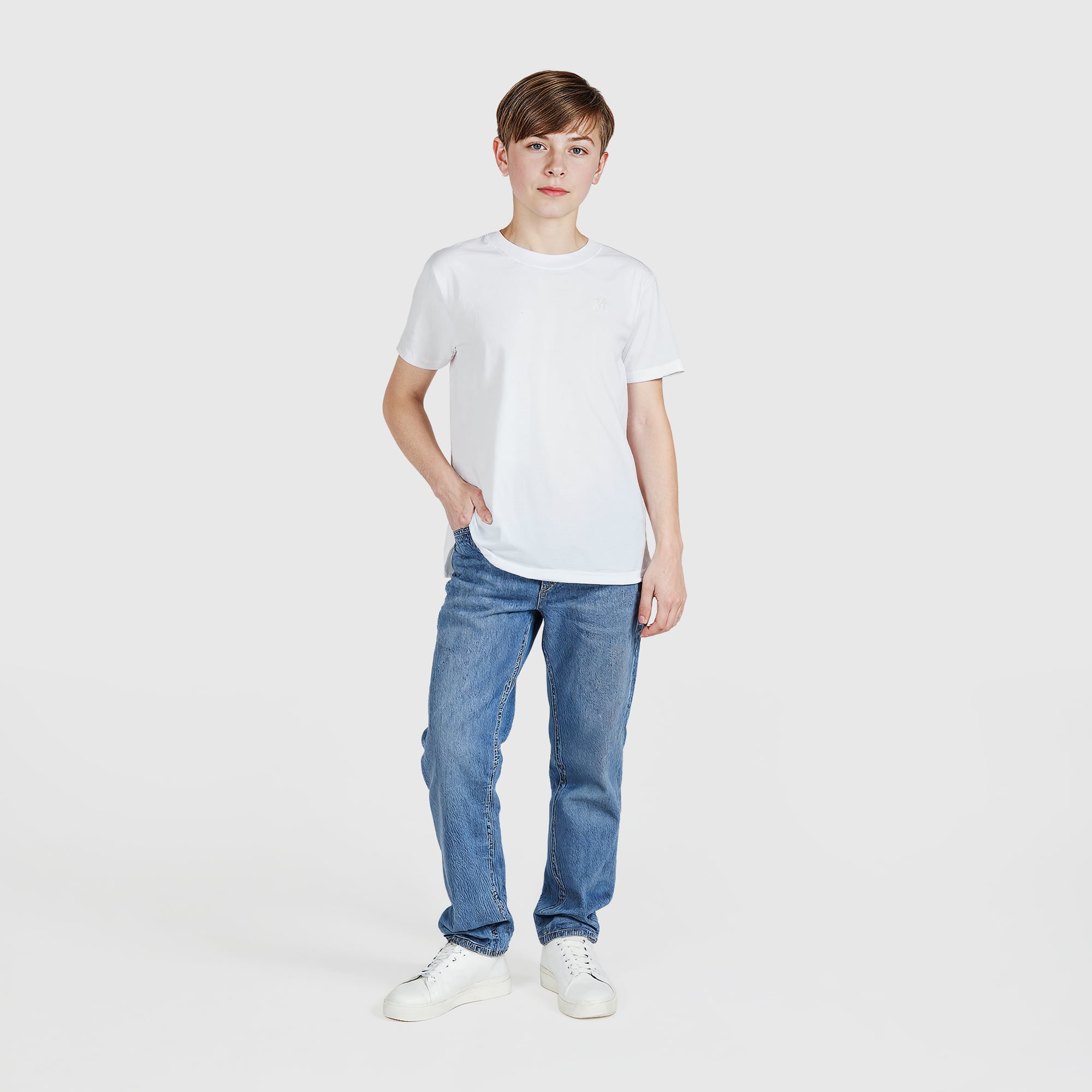 Chelsea Core Oversized T-Shirt – Weiß – Mädchen