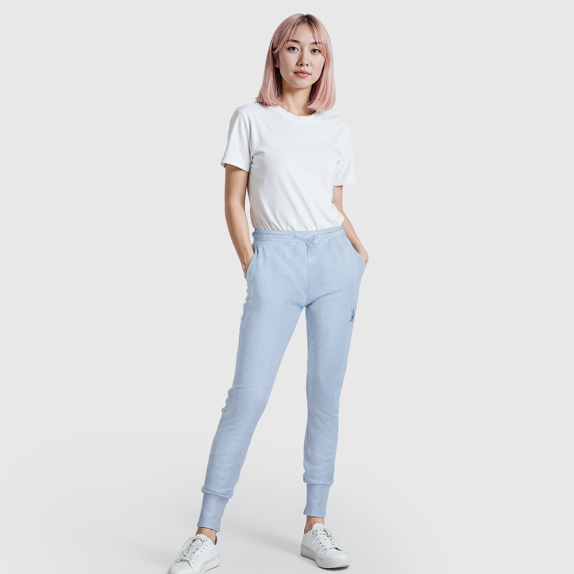 Chelsea Core Slim Fit Jogger – Blau meliert – Damen
