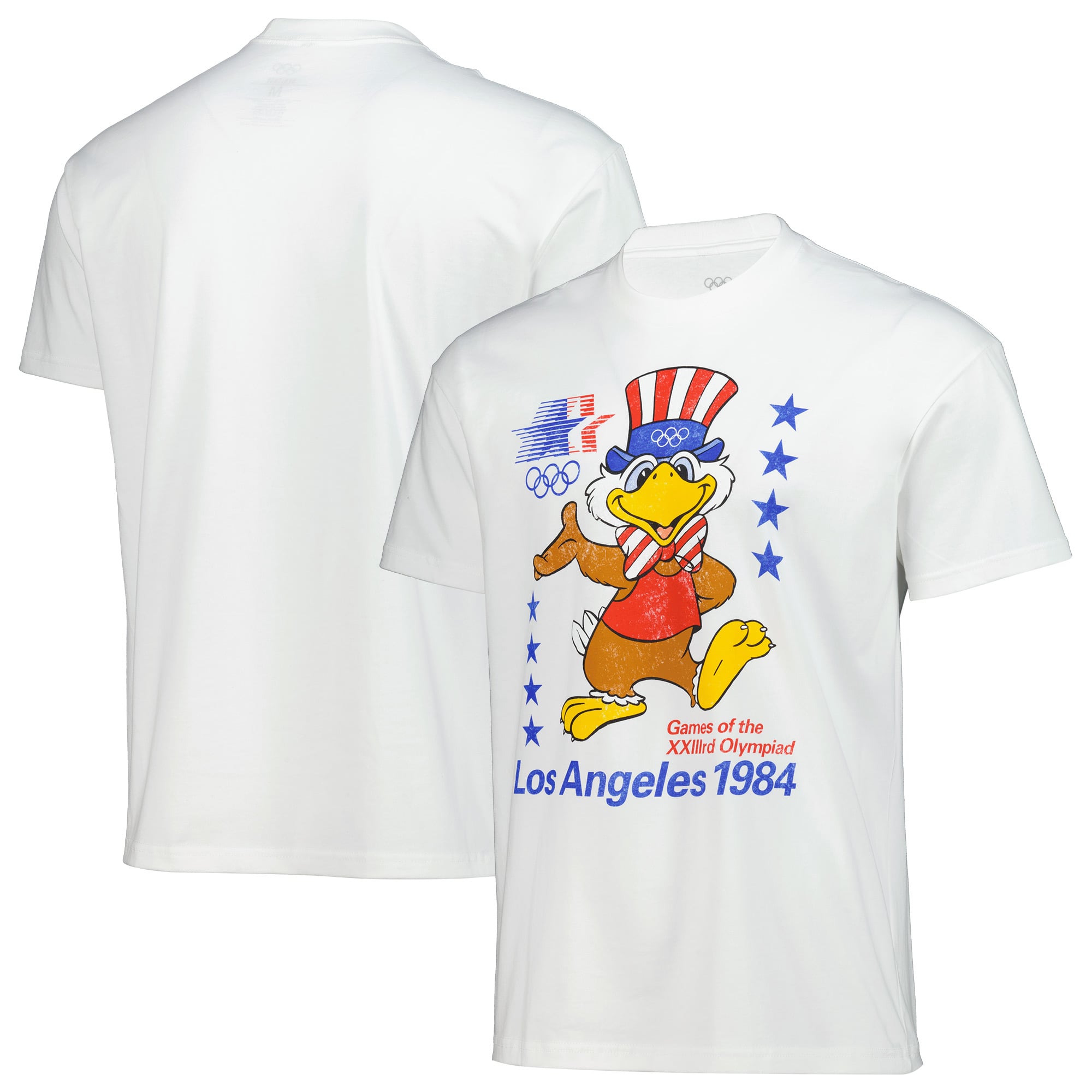 T-shirt unisexe blanc The Heritage Collection Los Angeles Jeux olympiques de 1984 Sam l'Aigle