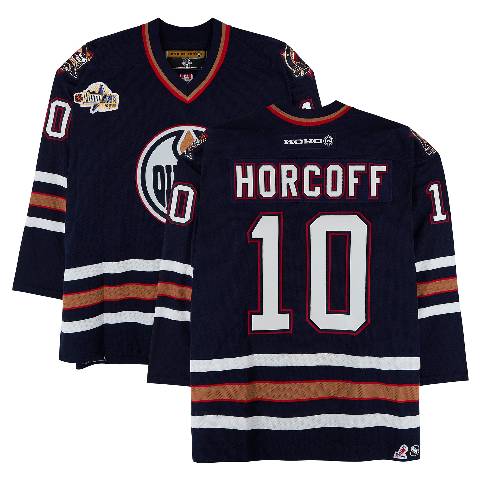 Shawn Horcoff Edmonton Oilers Game-Used #10 Navy KOHO Jersey from the 2003 NHL YoungStars Game