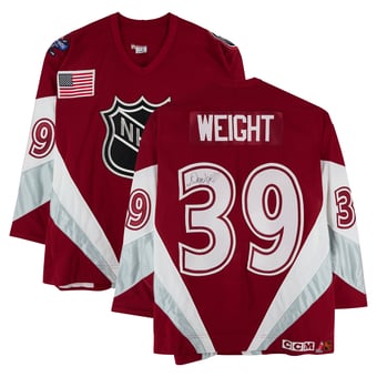 Doug Weight Team North America Autographed Game-Used #39 Red Jersey from the 1998 NHL All-Star Game
