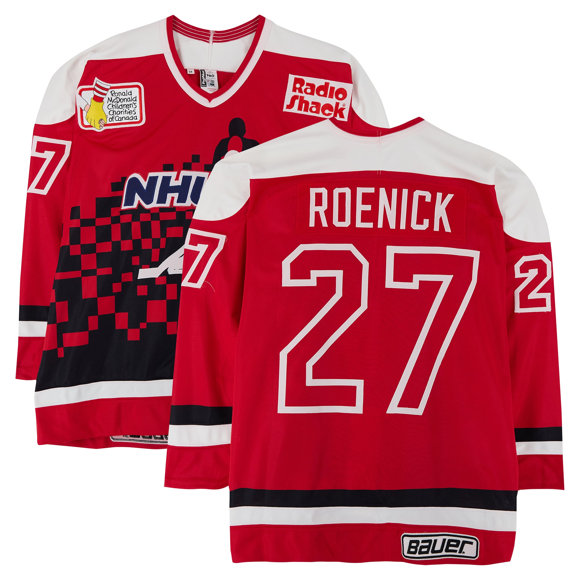 Jeremy Roenick Team USA Game-Used #27 Red Jersey from the 1994 NHL 4-on-4 Challenge