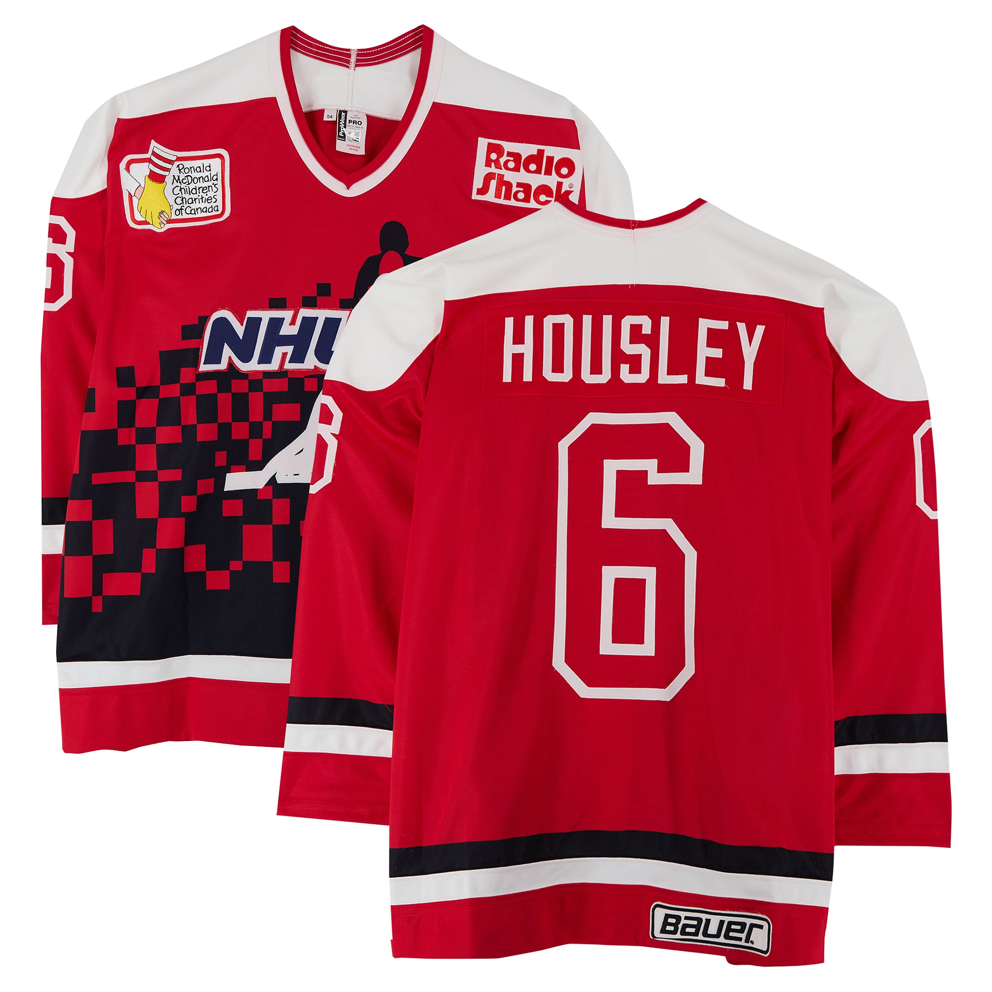 Phil Housley Team USA Game-Used #6 Red Jersey from the 1994 NHL 4-on-4 Challenge