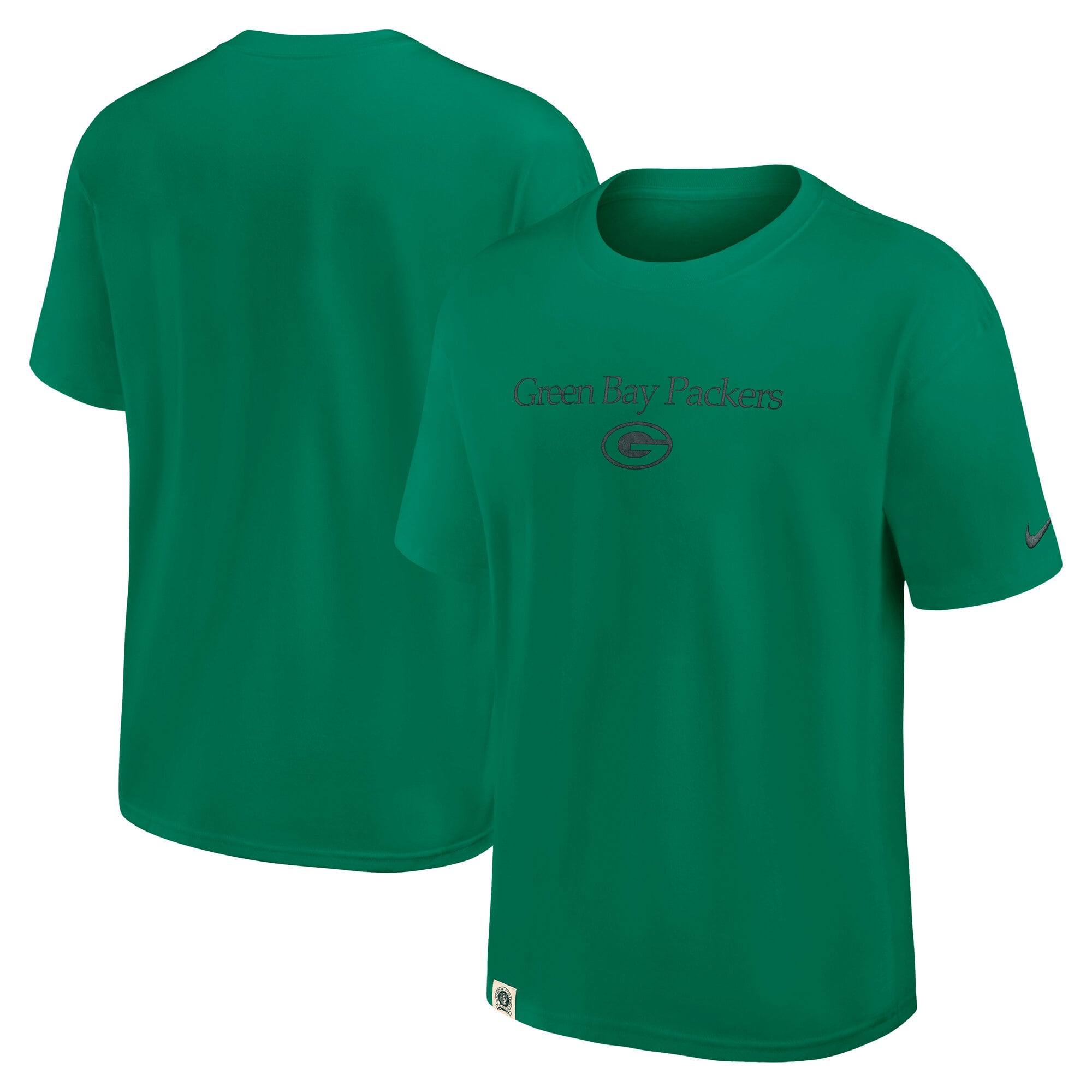 Green Bay Packers Nike Loose Fit Heavyweight Cotton T-Shirt - Mens
