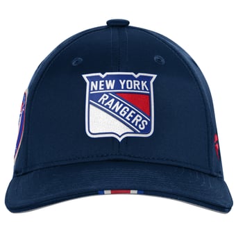 Youth Fanatics Navy New York Rangers 2025 NHL Draft Authentic Pro On-Stage Podium Adjustable Hat