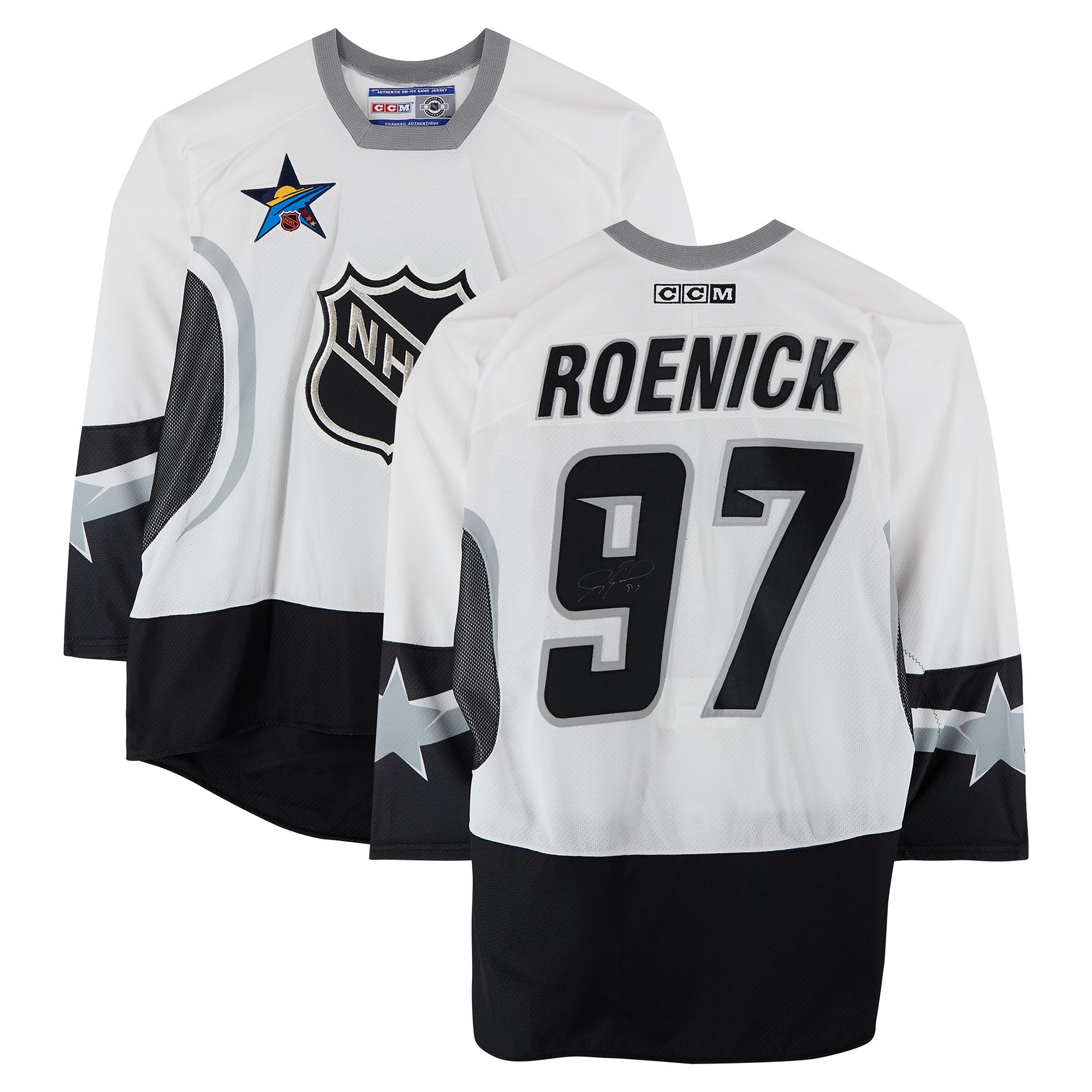 Jeremy Roenick Eastern Conference Autographed Team-Issued #97 White Jersey from the 2003 NHL All-Star Game
