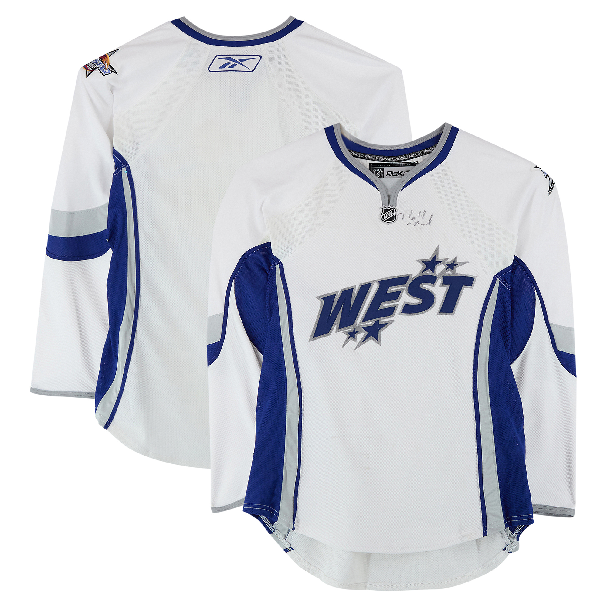 Rick Nash Western Conference Autographed Team-Issued White Jersey from the 2008 NHL All-Star Game