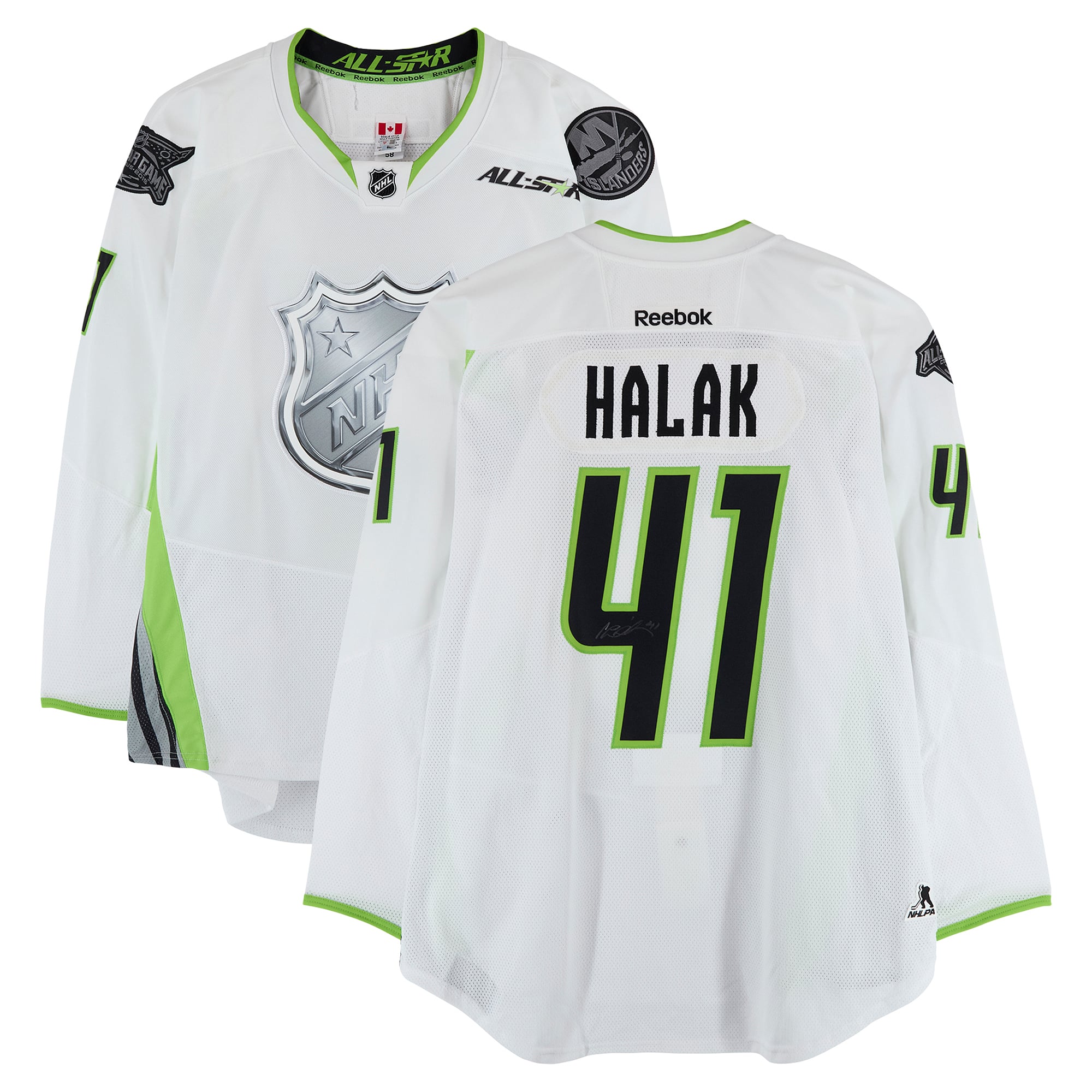 Jaroslav Halak Team Toews Autographed Player-Issued #41 White Reebok Jersey from the 2015 NHL All-Star Game