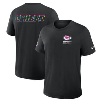Men's Nike Black Kansas City Chiefs Tall 2025 NFL Crucial Catch Tri-Blend Dri-FIT T-Shirt