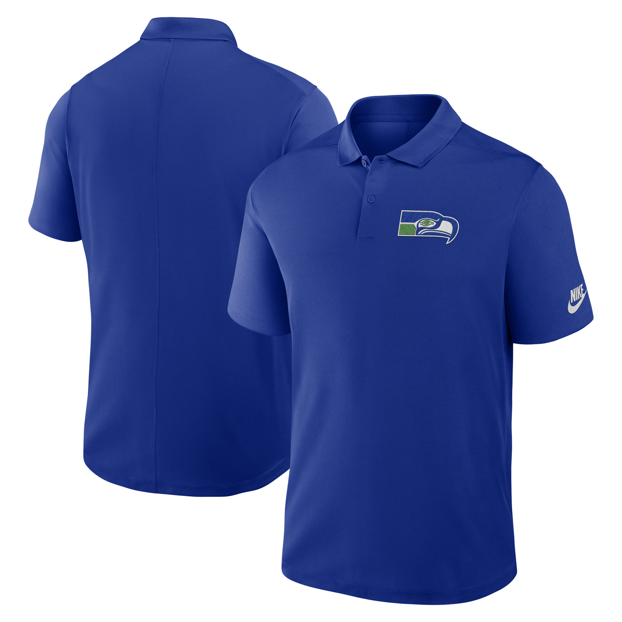 Men's Nike Royal Seattle Seahawks Rewind Victory Performance Polo