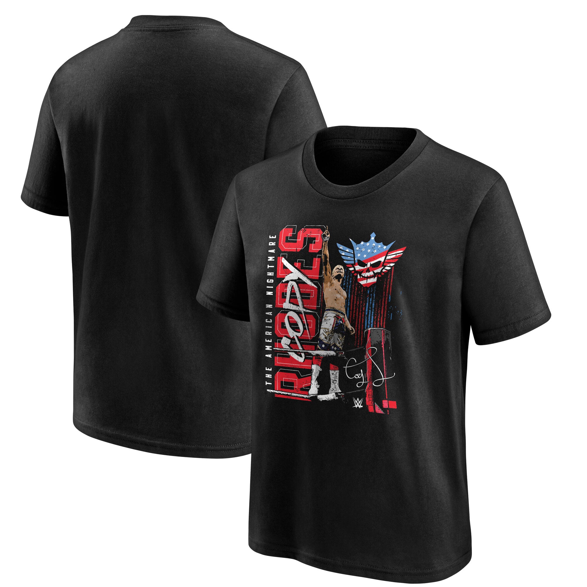 WWE Cody Rhodes Corner Ropes T-Shirt - Black - Youth