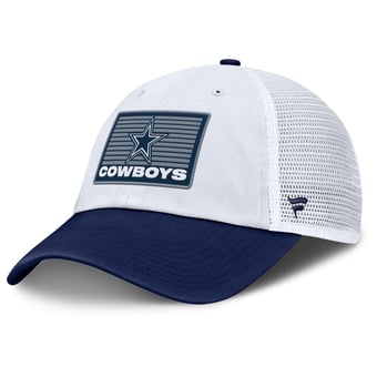 Men's Fanatics  White Dallas Cowboys Hard Count Meshback Adjustable Hat