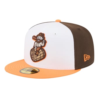 Men's New Era  White Bowling Green Hot Rods Theme Nights 59FIFTY Fitted Hat