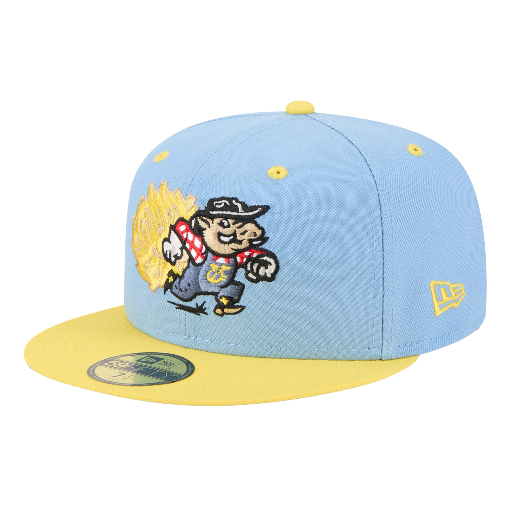 Men's New Era  Light Blue Amarillo Sod Poodles Theme Nights 59FIFTY Fitted Hat