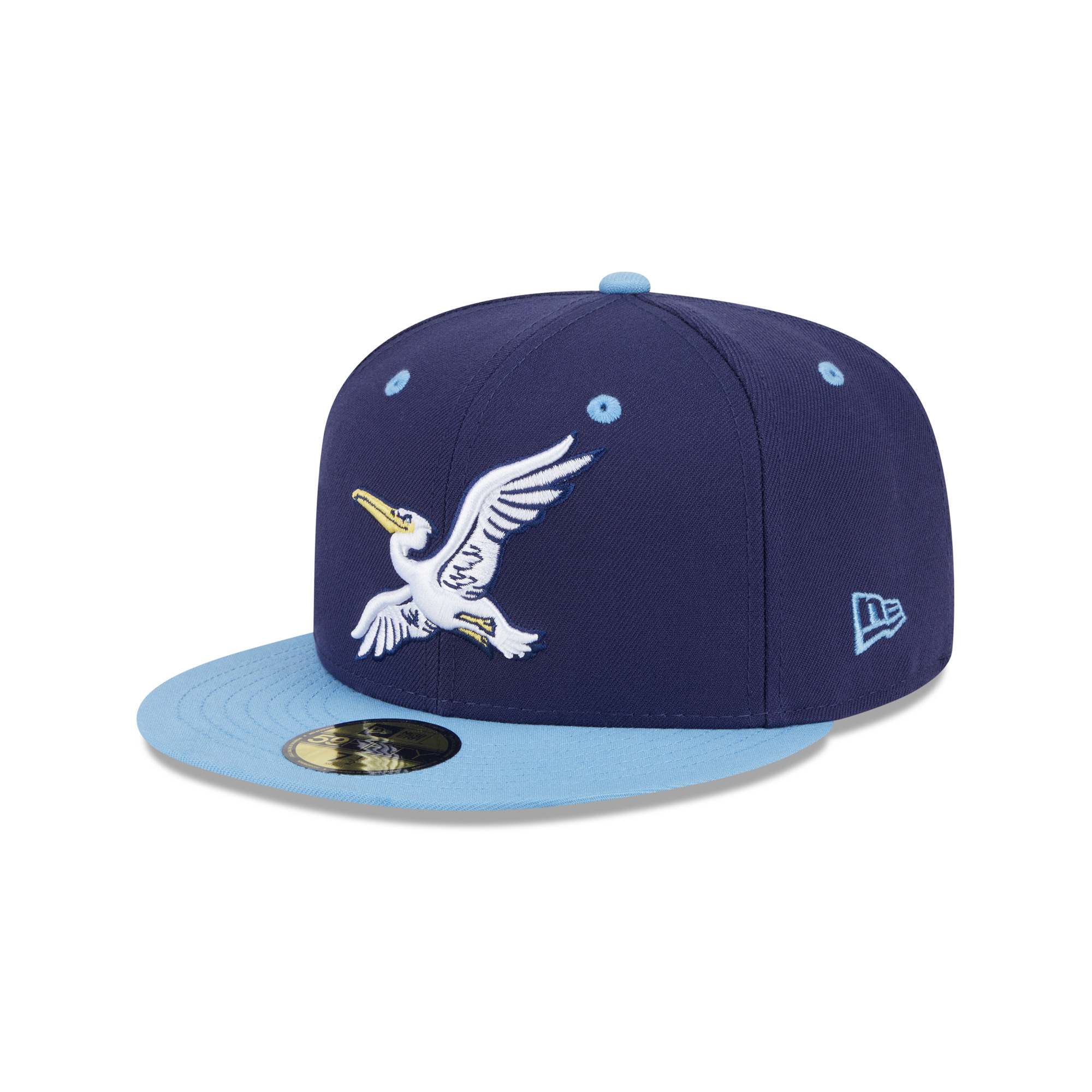 Men’s New Era Navy Myrtle Beach Pelicans Theme Nights 59FIFTY Fitted Hat