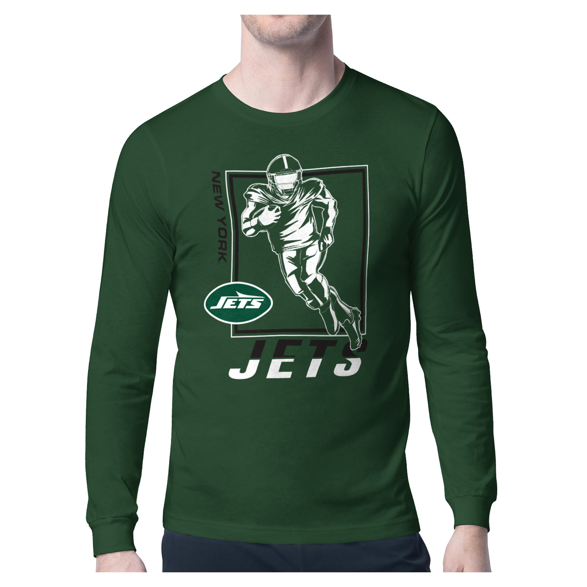Men’s Starter Military Green New York Jets Long Sleeve T-Shirt Men’s Starter Military Green New York Jets Long Sleeve T-Shirt