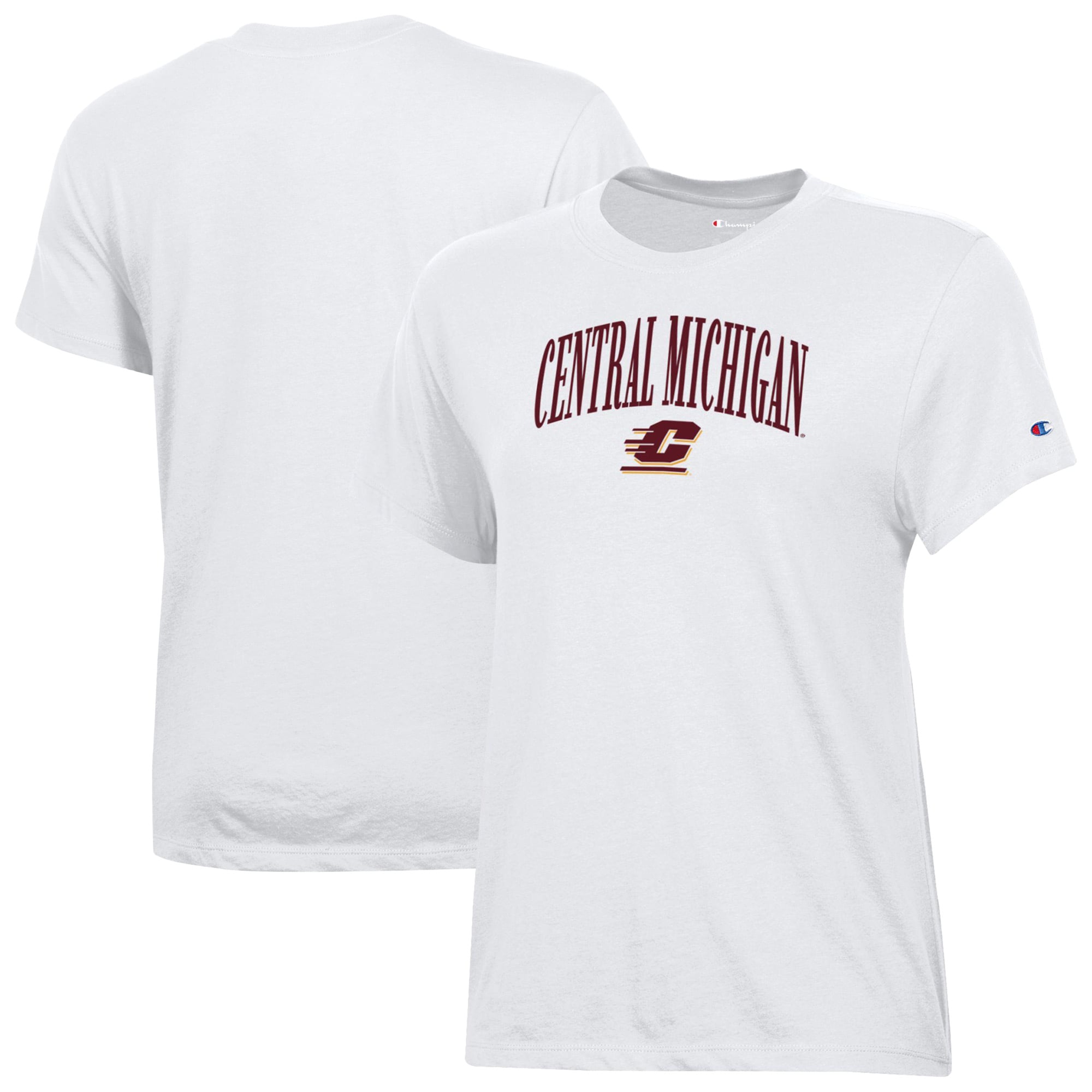 Women's Champion  White Central Michigan Chippewas Core T-Shirt