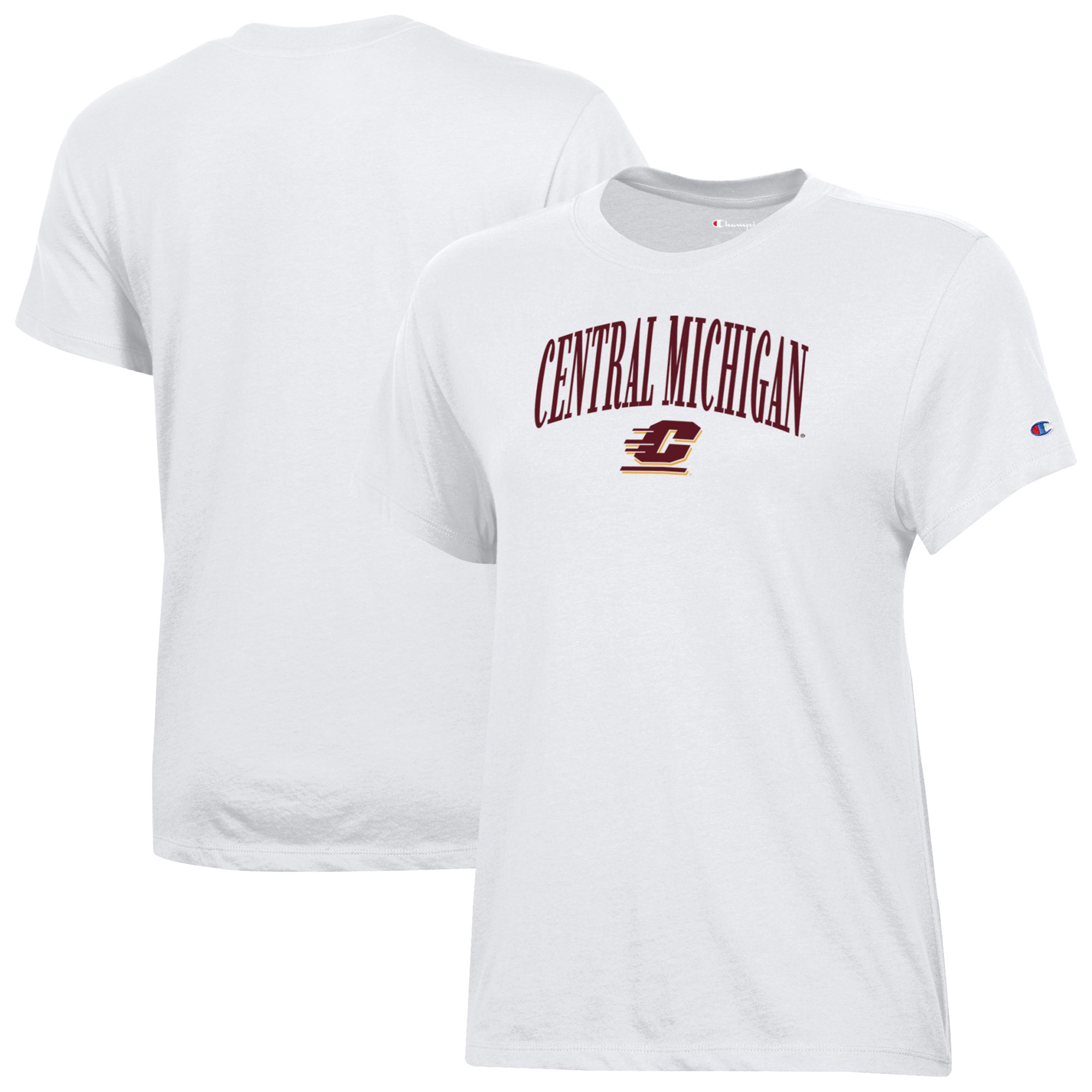 Women’s Champion White Central Michigan Chippewas Core T-Shirt Women’s Champion White Central Michigan Chippewas Core T-Shirt