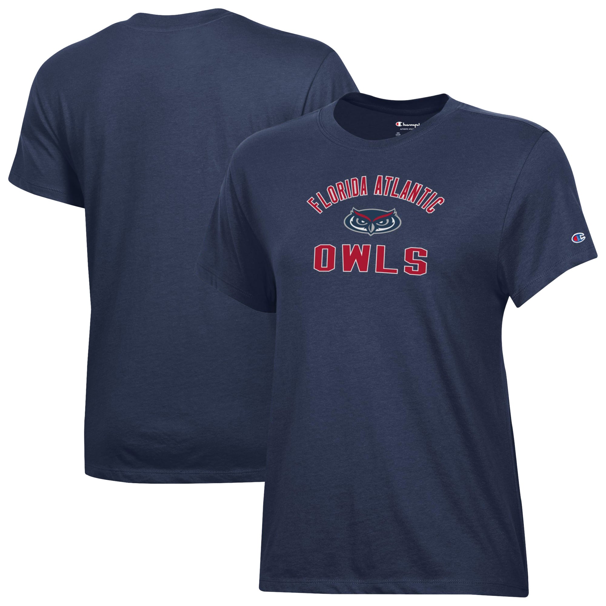 Women's Champion  Navy Florida Atlantic Owls Core T-Shirt