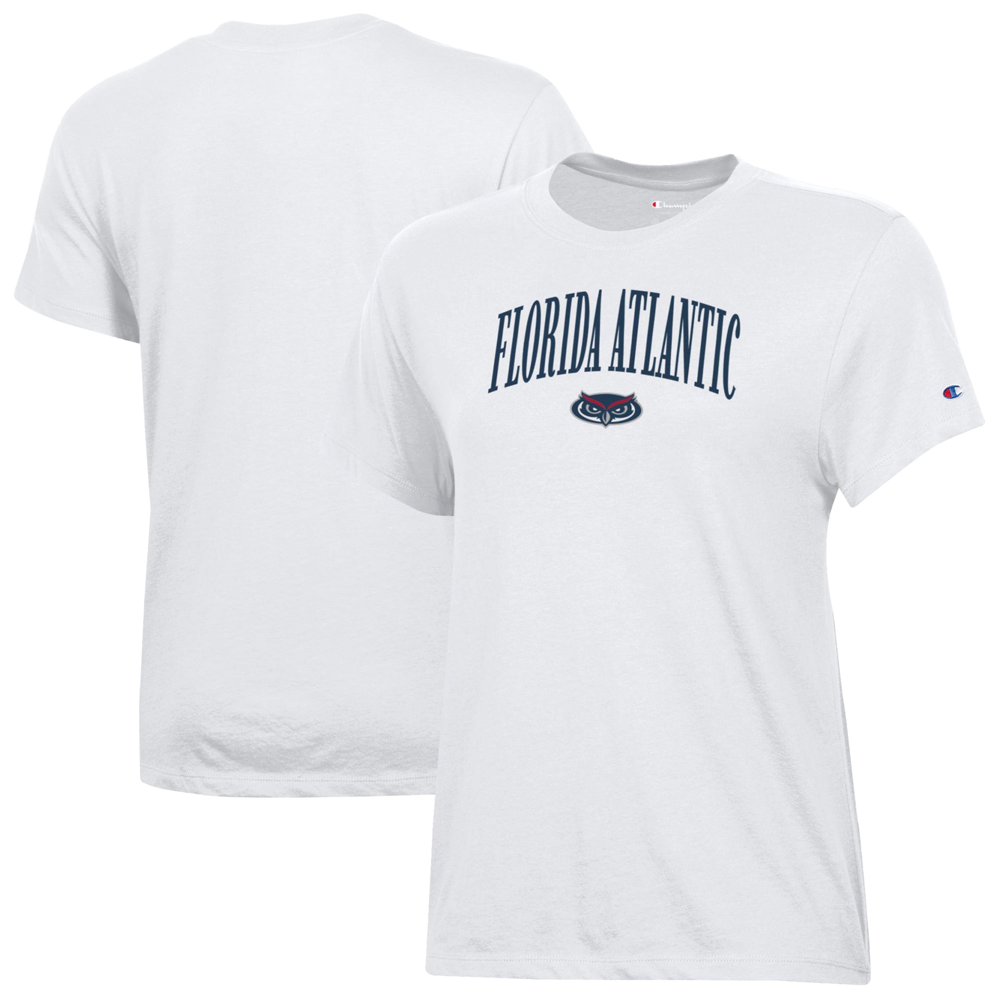 Women's Champion  White Florida Atlantic Owls Core T-Shirt