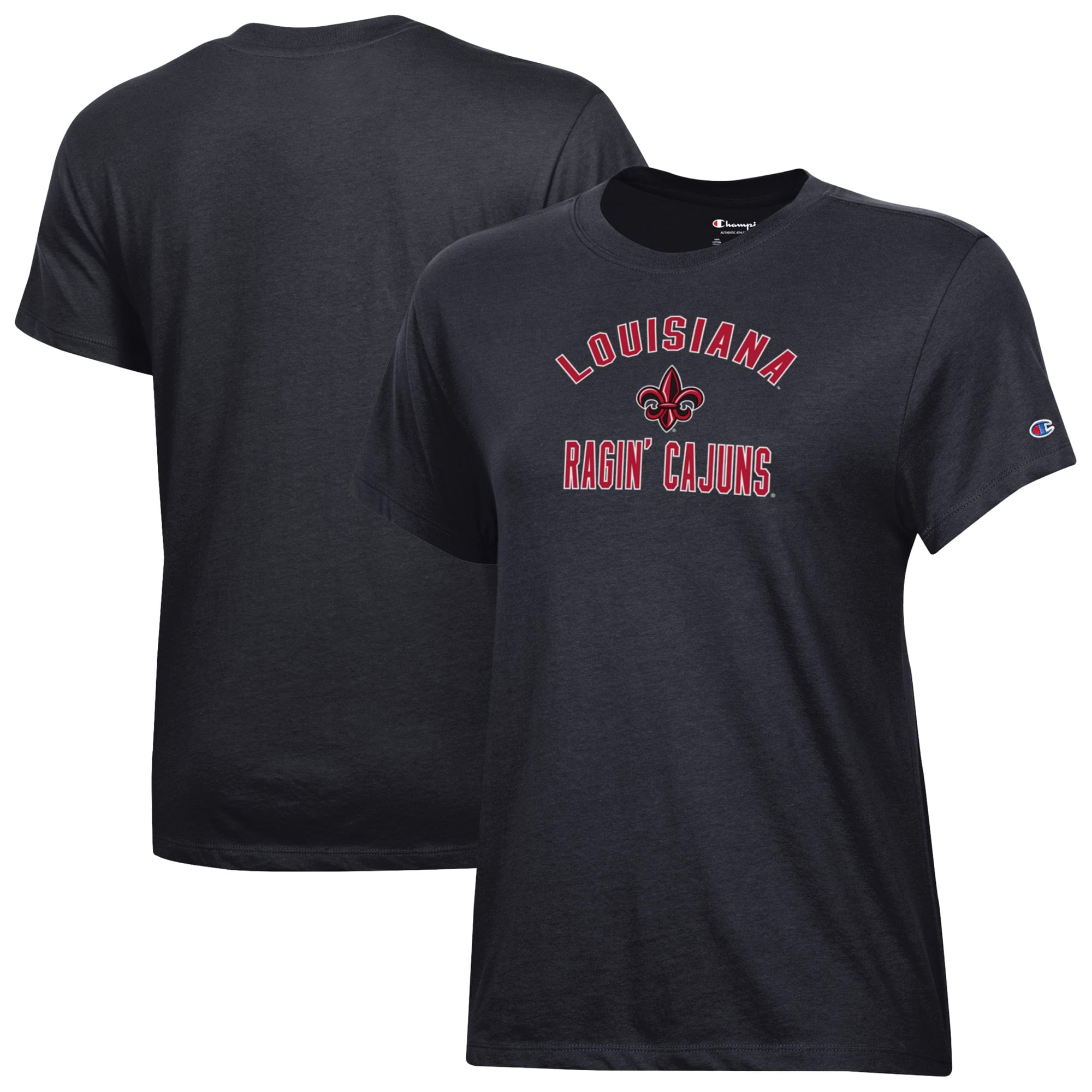 Women's Champion  Black Louisiana Ragin' Cajuns Core T-Shirt