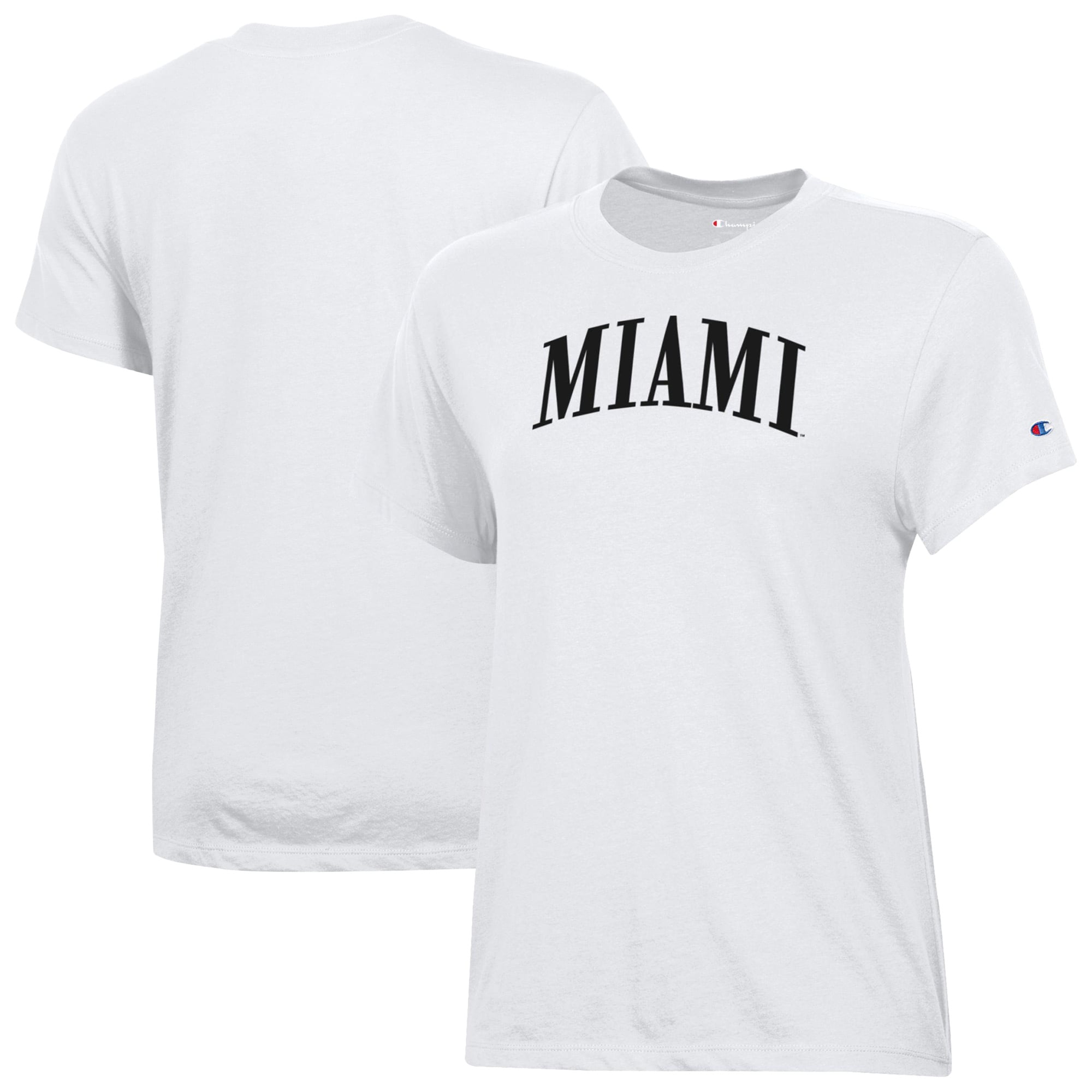 Women's Champion  White Miami University RedHawks Core T-Shirt