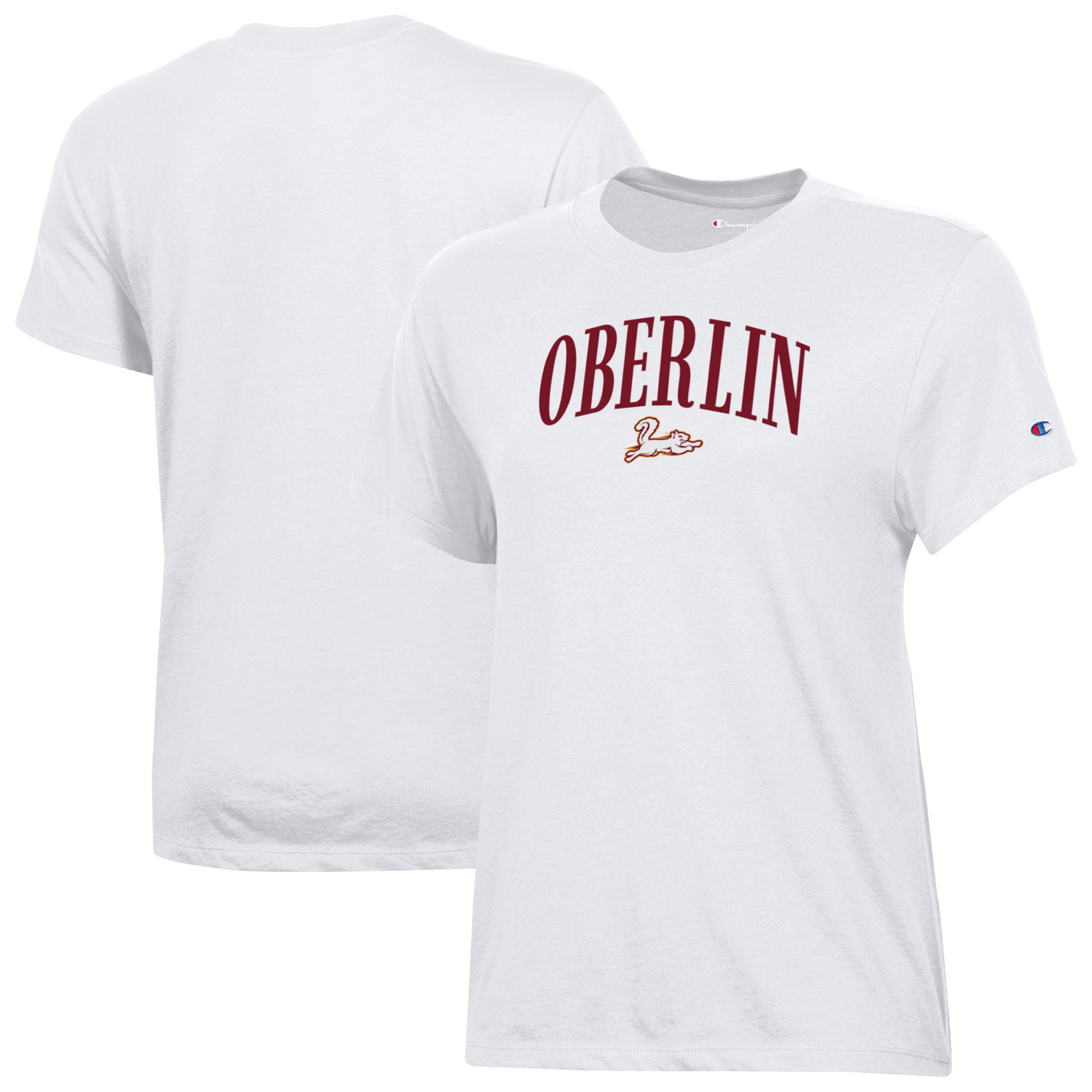 Women’s Champion White Oberlin Yeomen Core T-Shirt Women’s Champion White Oberlin Yeomen Core T-Shirt