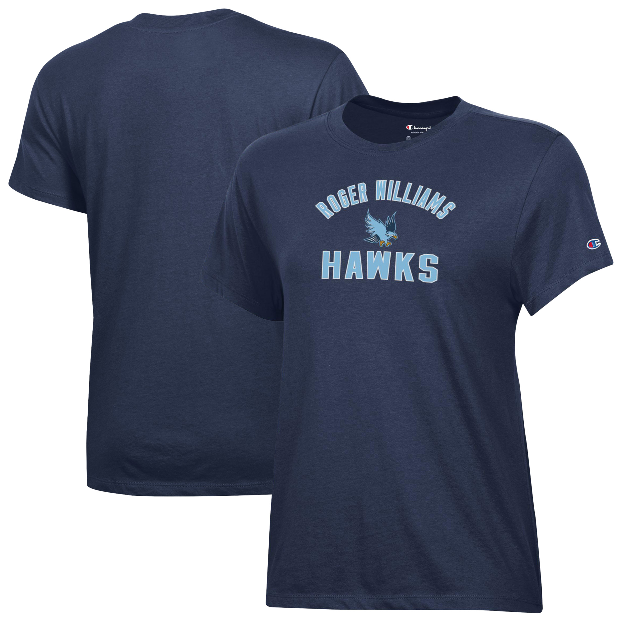 Women's Champion  Navy RWU Hawks Core T-Shirt