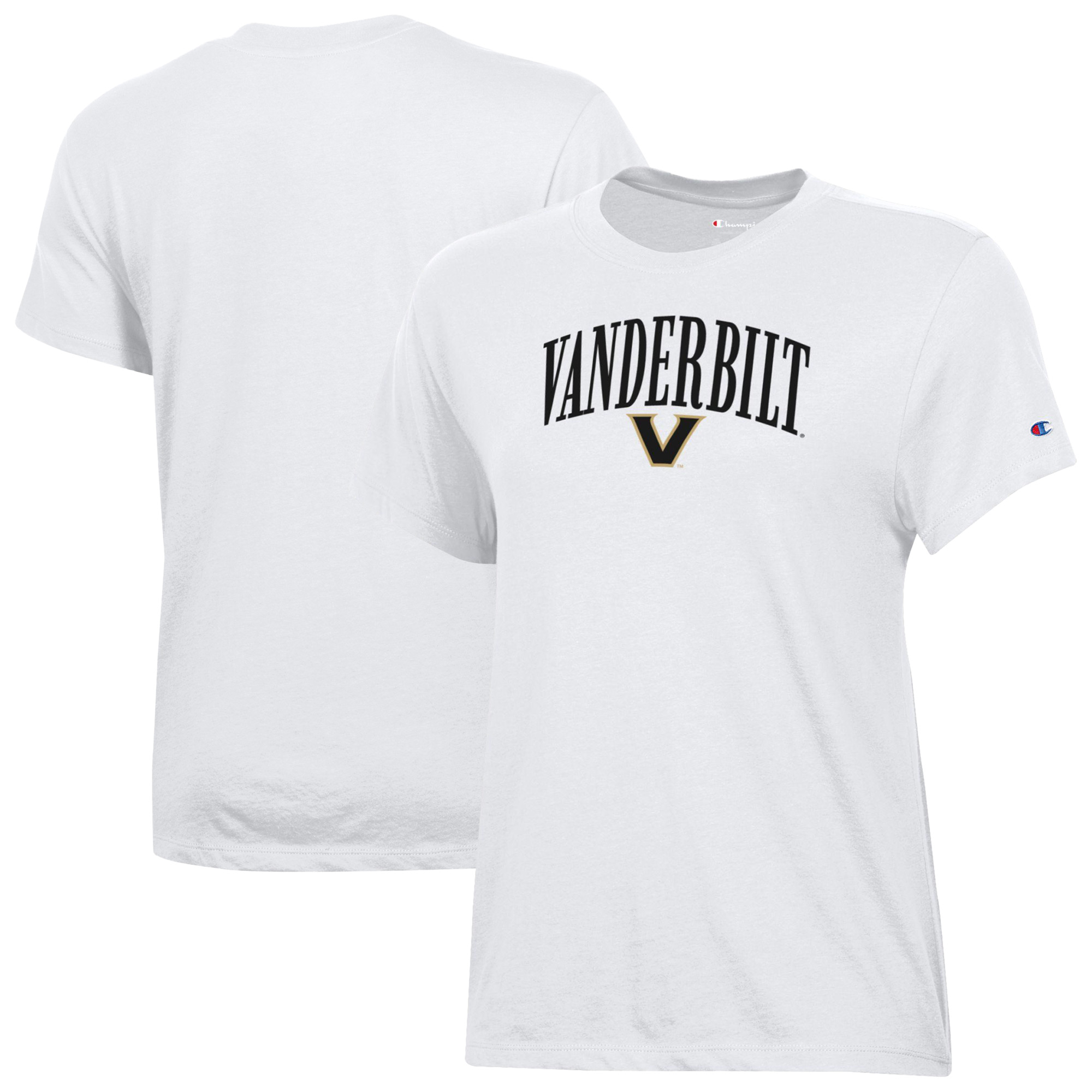 Women's Champion White Vanderbilt Commodores Core T-Shirt