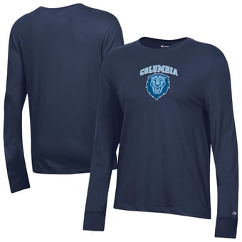 Women's Champion  Navy Columbia University Core Long Sleeve T-Shirt