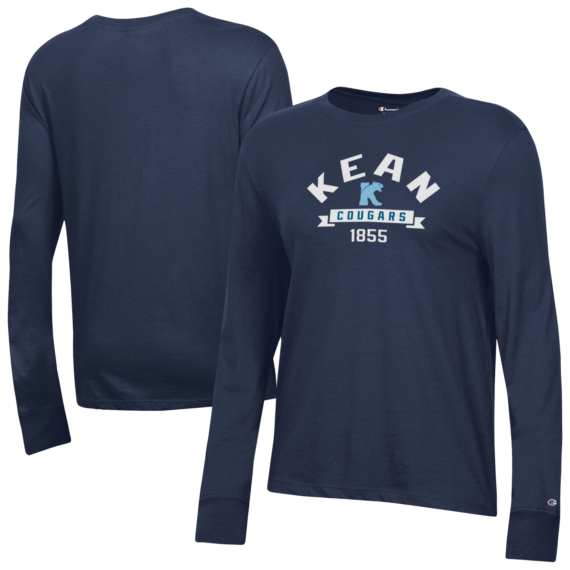 Women's Champion  Navy Kean University Cougars Core Long Sleeve T-Shirt