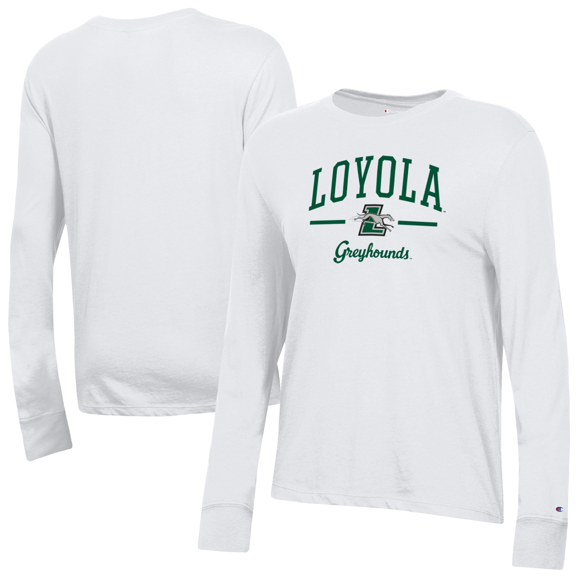 Women’s Champion White Loyola Greyhounds Core Long Sleeve T-Shirt Women’s Champion White Loyola Greyhounds Core Long Sleeve T-Shirt