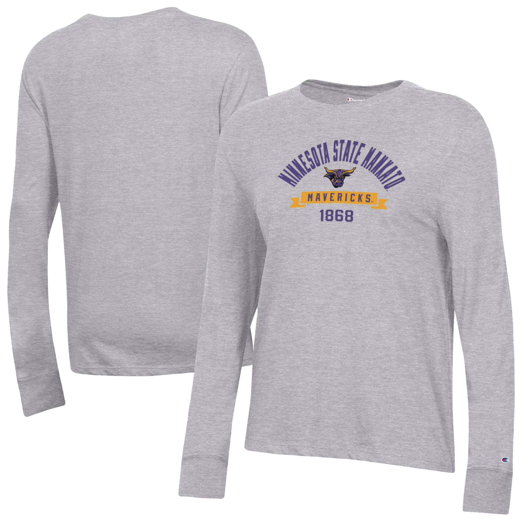 Women's Champion Gray Minnesota State University, Mankato Core Long Sleeve T-Shirt