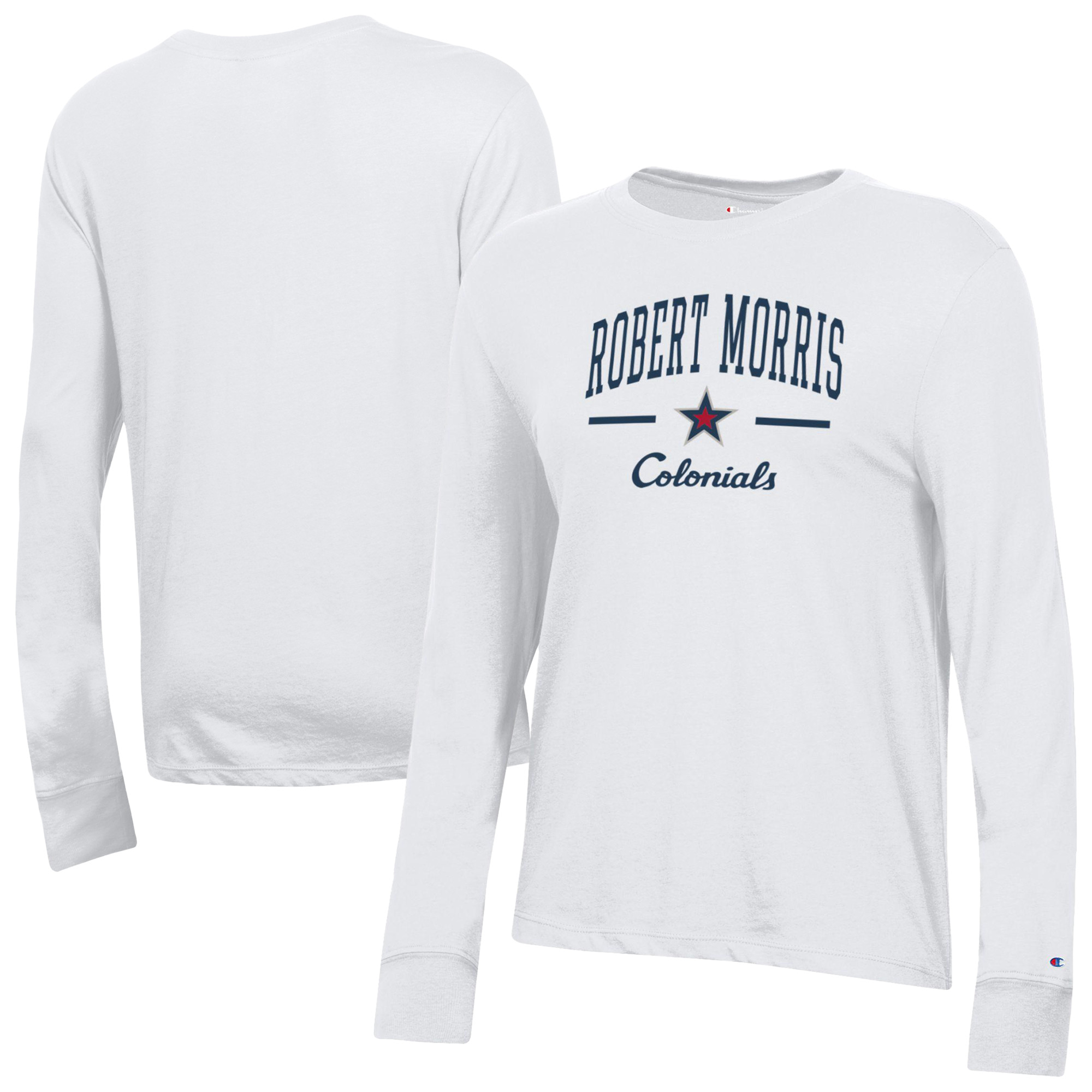 Women’s Champion White Robert Morris Colonials Core Long Sleeve T-Shirt Women’s Champion White Robert Morris Colonials Core Long Sleeve T-Shirt